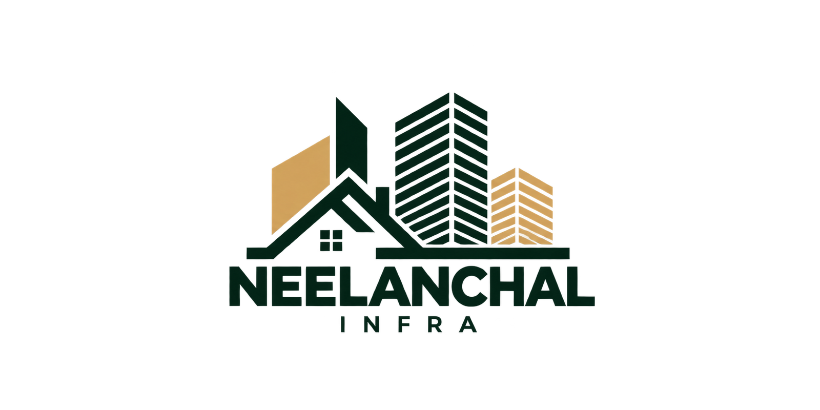 Neelanchal Infra Geometric Logo
